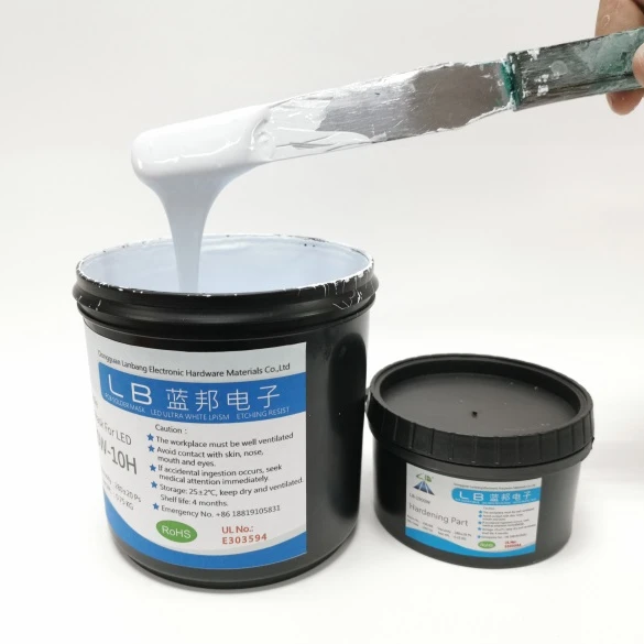 Maschera Saldare Photoresistive Blanc Encre Masque De Soudure PCB