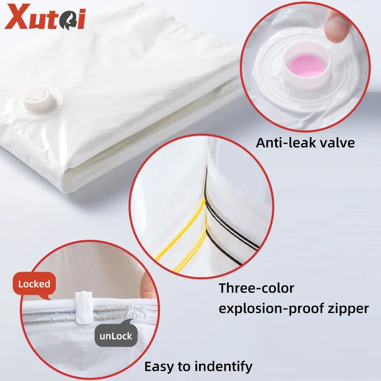 Milky Storage vacuum bags Clothes Space Saver Vacuum Storage Bag for Household