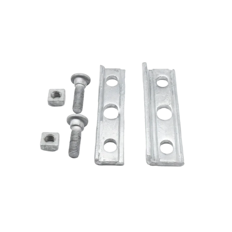 Chinese Manufacturer Pole Line Wire Clamp Custom Design OEM Iron Straight 3 Bolt Suspension Clamp