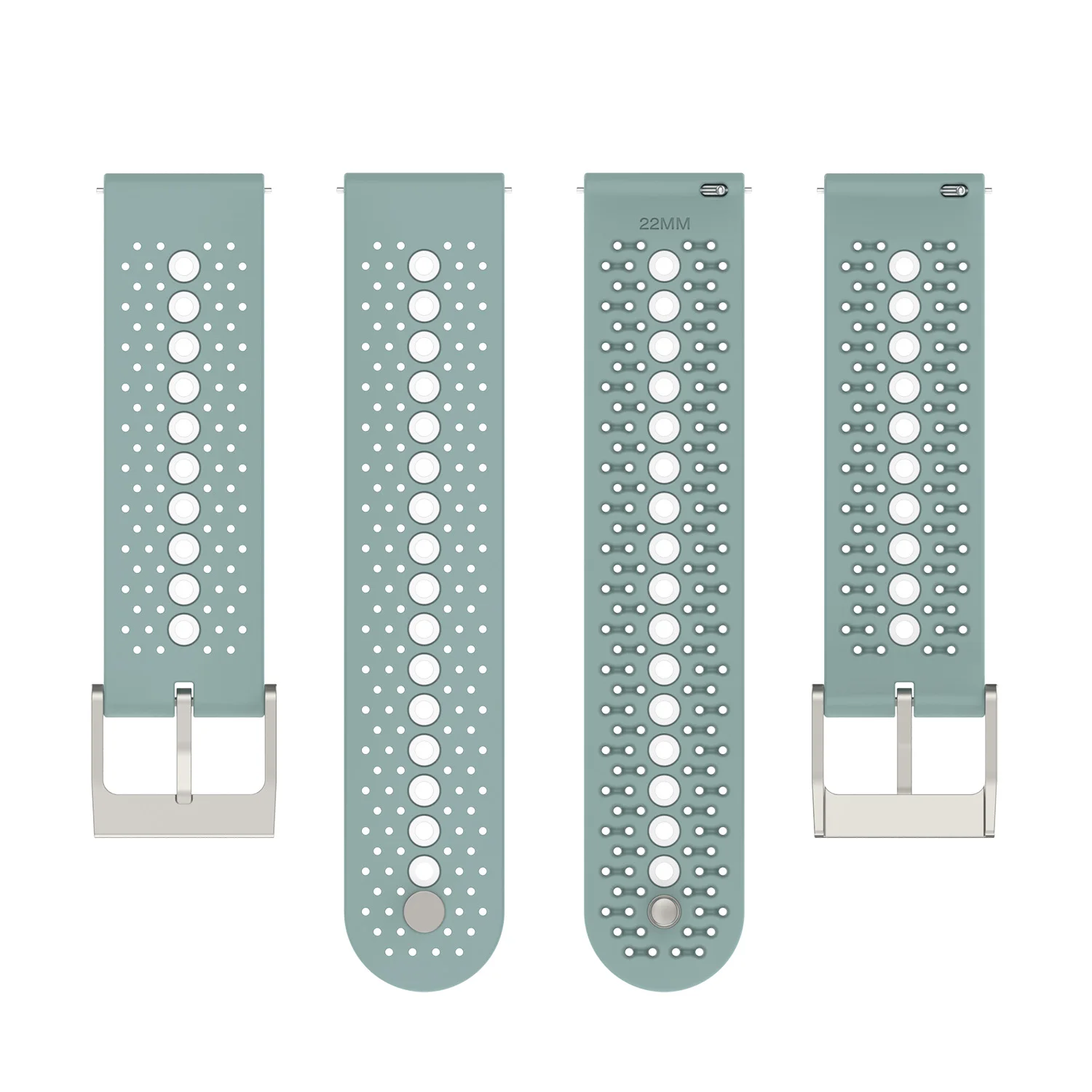 22mm Dual Color Silicone Watch Band for Suunto 9 Speak