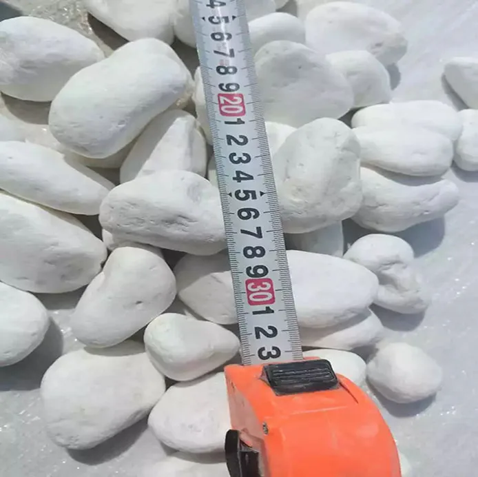 Оптовая продажа садовые украшения натуральный камень белоснежная садовая галька 20-30 мм