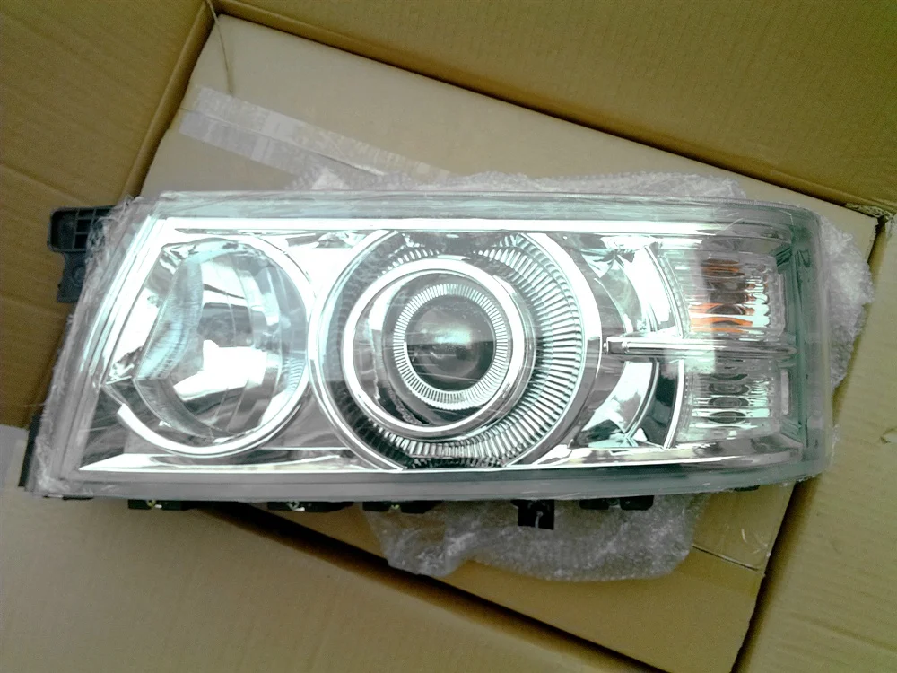 Autobuses Faros Delanteros Golden Dragon Coaster Minibus Front Headlight Head Lamp with Protector HC-B-1154