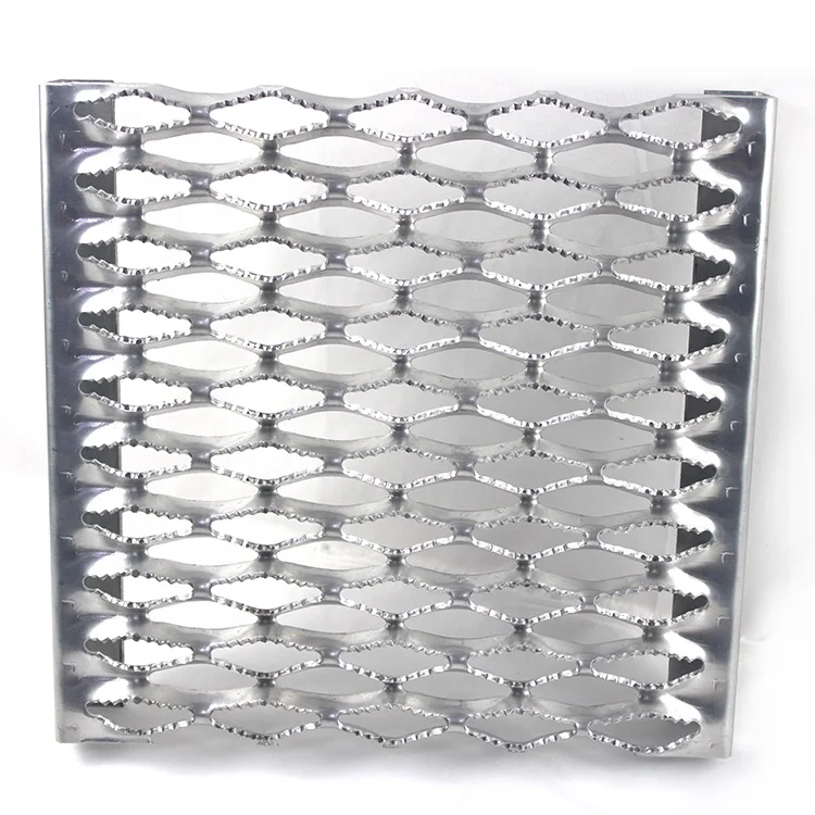 Aluminum Serrated Walkway Perforated Grip Strut Treads For Safety Grating safety grating walkway plank speaker grill metal
