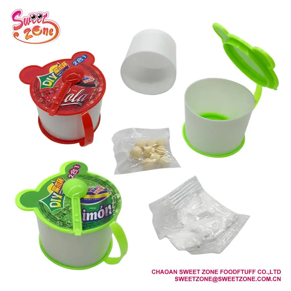 2 в 1 Магическая чашка, пресс для газировки, конфеты и кислый порошок, конфеты