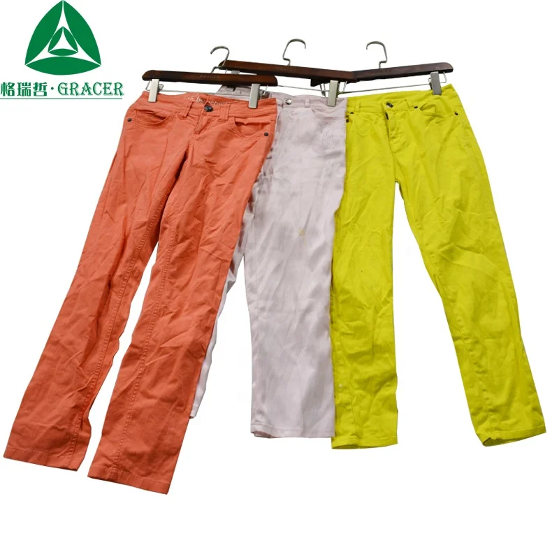 Ladies Casual Pants Second Hand Clothes Russia Used Clothing Branded