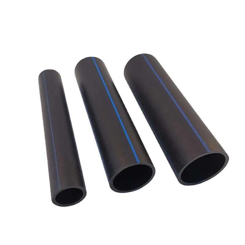 HPDE  pipe black plastic PE 100 polyethylene pipes 1 2 3 4 5 6 7 8 9  inch hdpe tubes