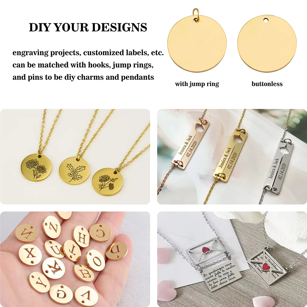Custom Jewelry Colares Personalizados Braided Leather Chain Blank Engraved Stainless Steel 3D Vertical Bar Necklace