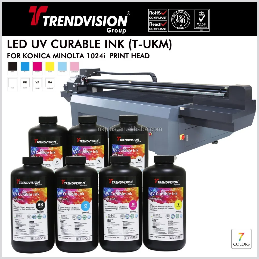 Trendvision LED UV curable flexible ink for epson printhead  for epson l120 for plotter epson