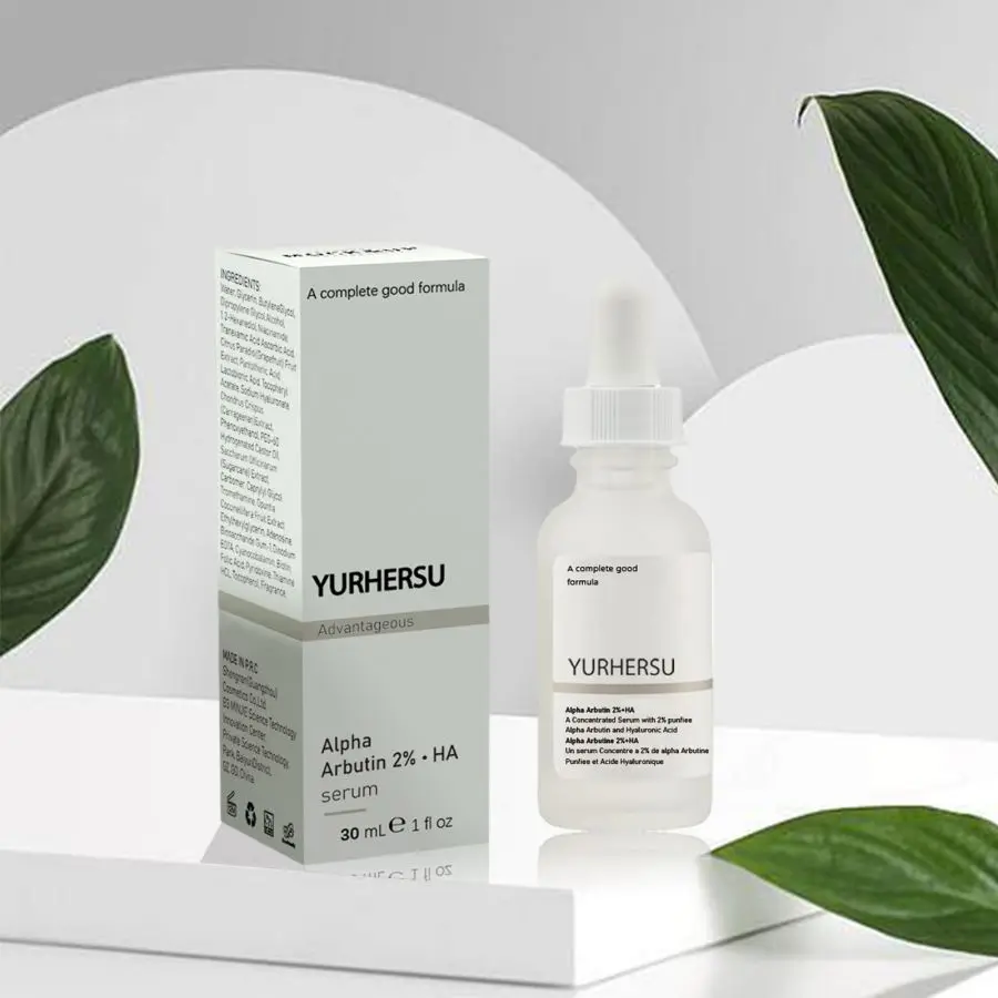 ALPHA ARBUTIN 2% HA SERUM 30mL Deep Moisturizing Filling Elastic Skin Improve Roughness Blackheads Exfoliation Pores Face Serum
