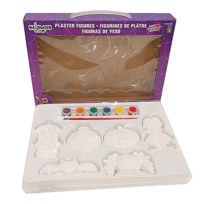 Wholesale DIY Paint Educational Toys Arts and Crafts Plaster Painted Toys for Christmas Halloween Gift