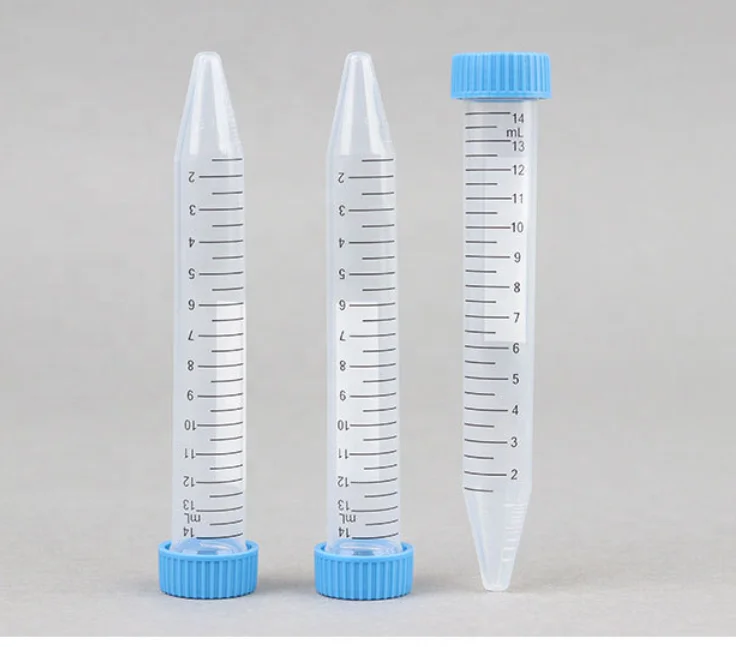 15/50ml Polypropylene Sterilized Conical Bottom Centrifuge Tube with PP Screw Cap