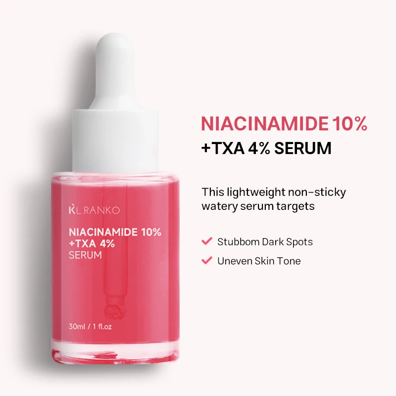 Custom Private Label 10% Niacinamide 4% Tranexamic Acid Serum Ceramide Hyaluronic Acid Vitamin B12 Korean Skincare Products