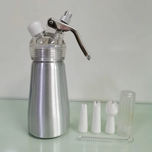 36pcs Free Shipping 250ML Whipped N20 8g Whip Cream Charger Dispenser Topping Plastic Small Cream Whip Dispenser