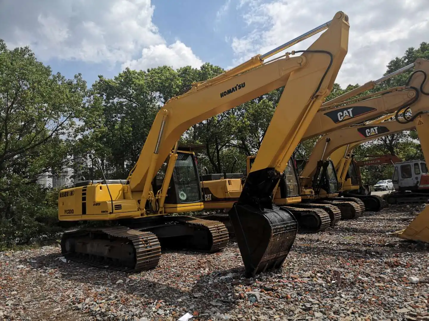 Japan komatsu Used excavator PC200-6 with good condition