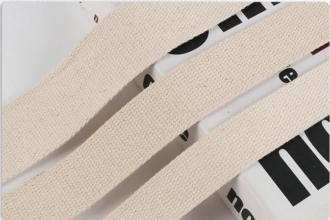 Eco-friendly Customized 100% Cotton Tape Woven Belt Webbing Tape for Bag and Garment