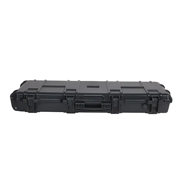 Heavy Duty Outdoor Hunting Travel Case Waterproof Long Plastic Hard Carry Gun Case with Foam Handle