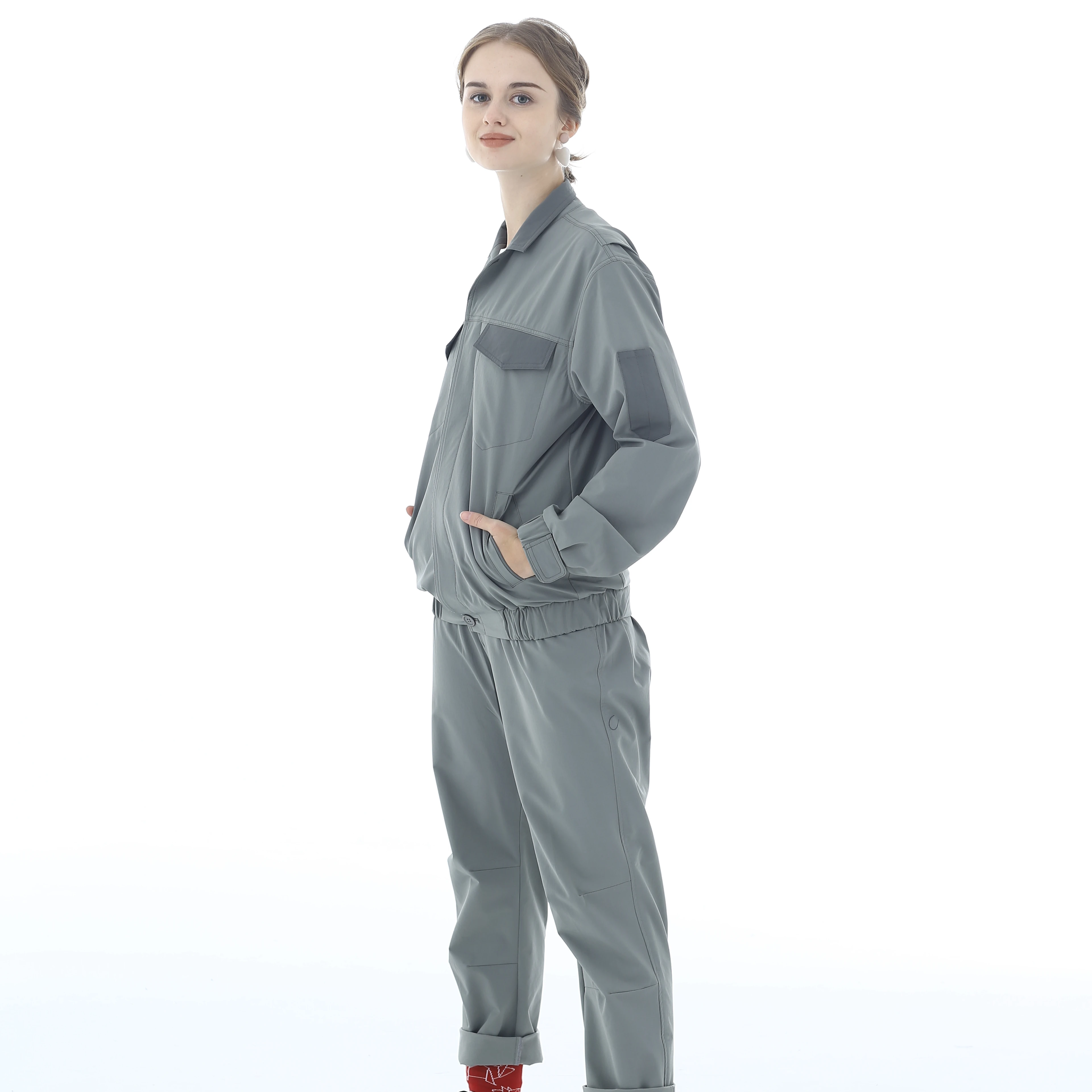 Grey Long Sleeve with Anti Static Properties for Comfortable Labor Protection Working Clothes