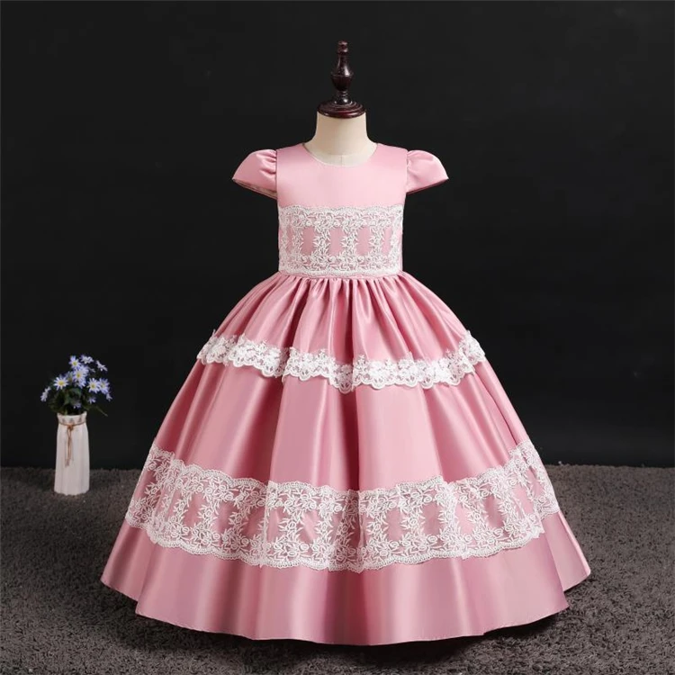 
New Style Custom Size Multi Color Kid Party Dresses For 6 Year Old Girl 