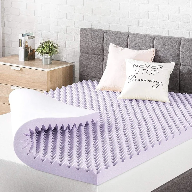 
luxury Chinese supplier 10 Year Warranty 2 inch gel infused memory foam king size egg crate mattress toppers 