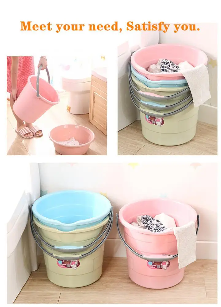 Houseware Glow Bucket 20.8 L cheap water storage plastic bucket with the mouth/spout