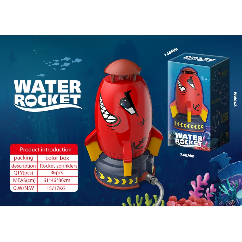 outdoor game launch water rocket electric powered flying model children science education kit