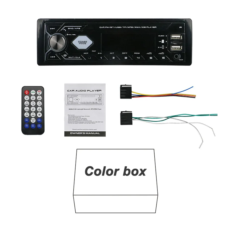 Sunway MP3 Player Car Audio Sd Usb Version 2.0 WMA Auto Stereo Dashboard 1 Din Car Radio