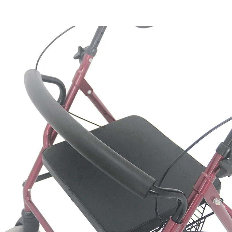 Factory price rehabilitation orthopedic rollator walker with seat