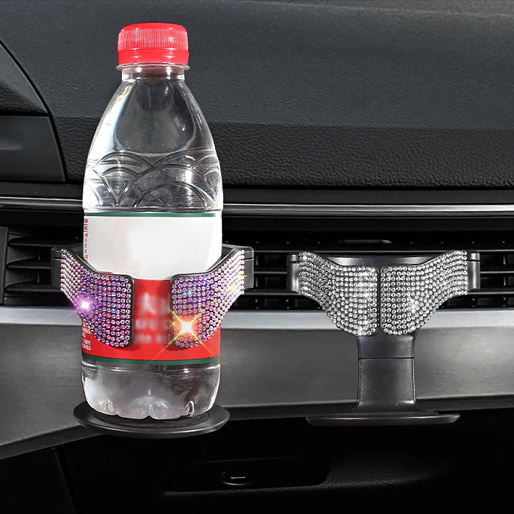 1Piece Car Truck Drink Holders Air Outlet Beverage Rack Bottle Stands Bling Accessories for Girls Water Cup Holder
