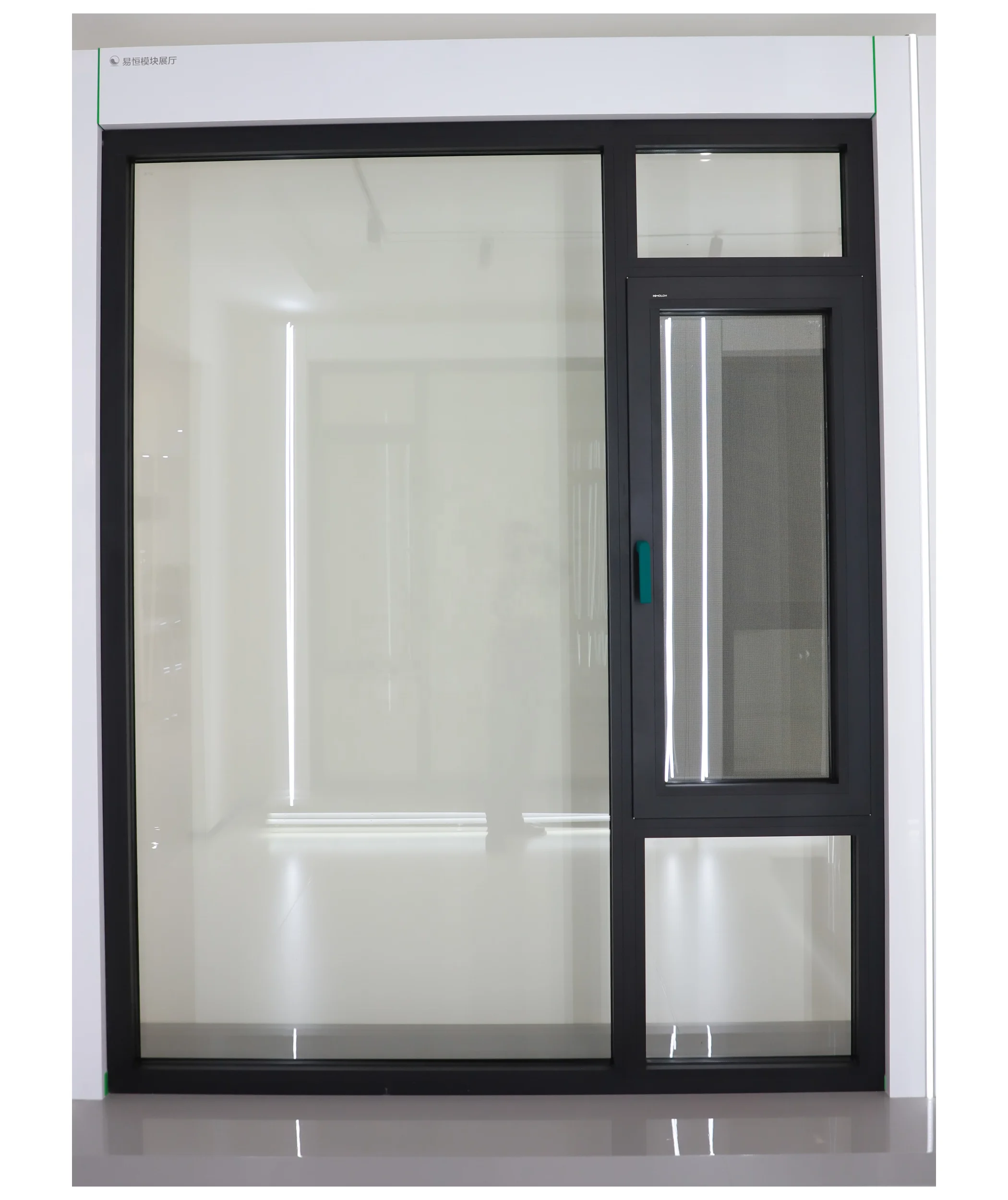 HIMOLON China Factory Aluminum Casement Windows Double Glass Heat Insulation Tilt Open Window with Flyscreen