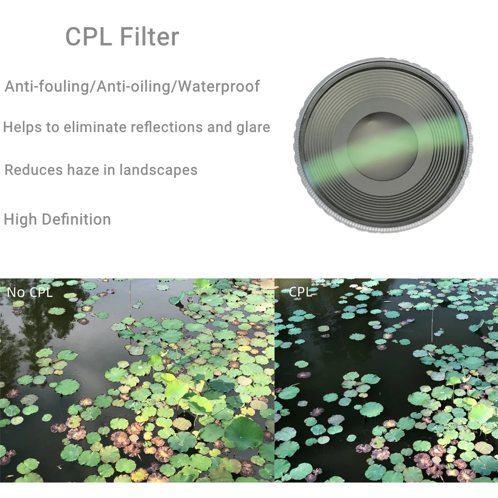 Custom CPL Polarizing Fliters for DJI OSMO Action 3