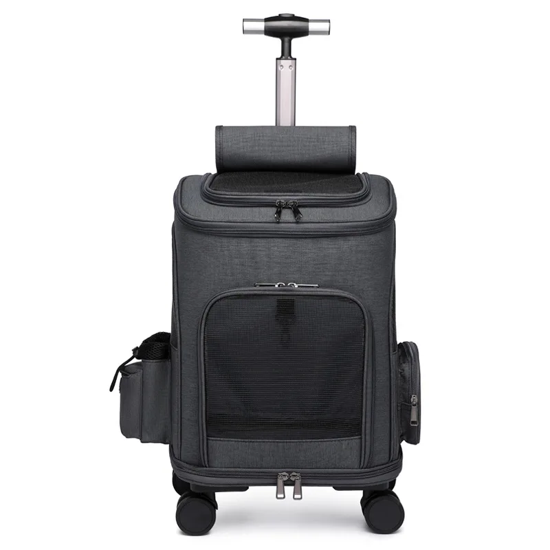 Portable Folding Travel Trolley Cat Puppy Bag Pet Cages Carriers for Cats
