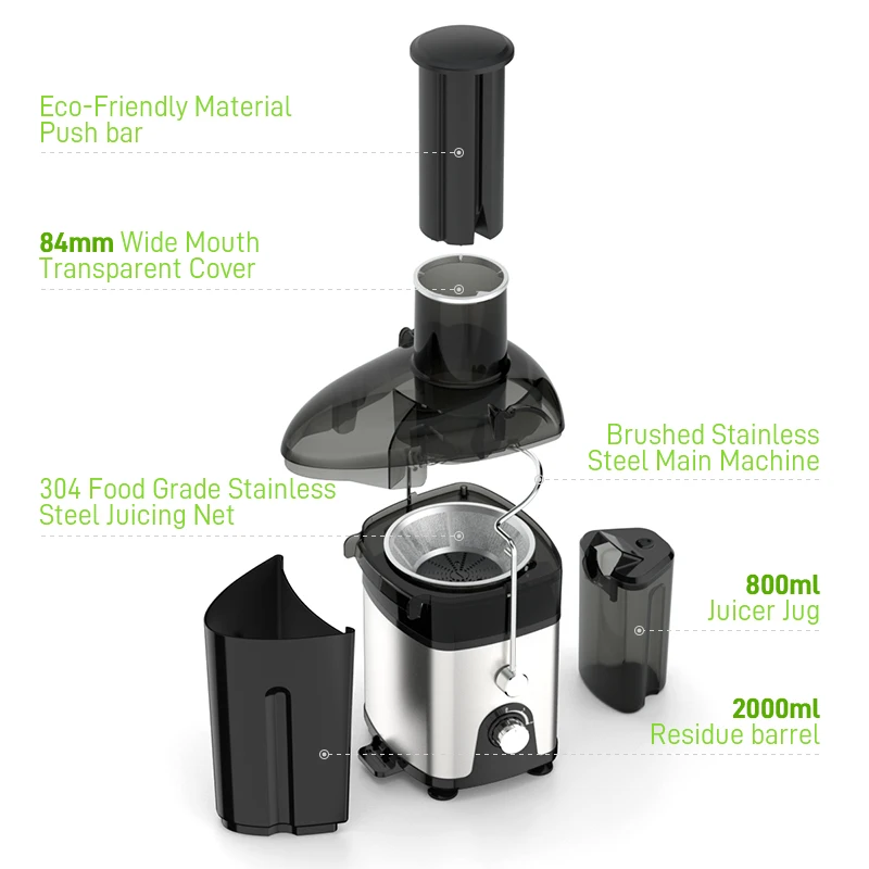 Orange Juicer Automatic Electric Mechanical Fruit Centrifugal Juice Maker Smoothie Mixeur Blender Juicer Machine