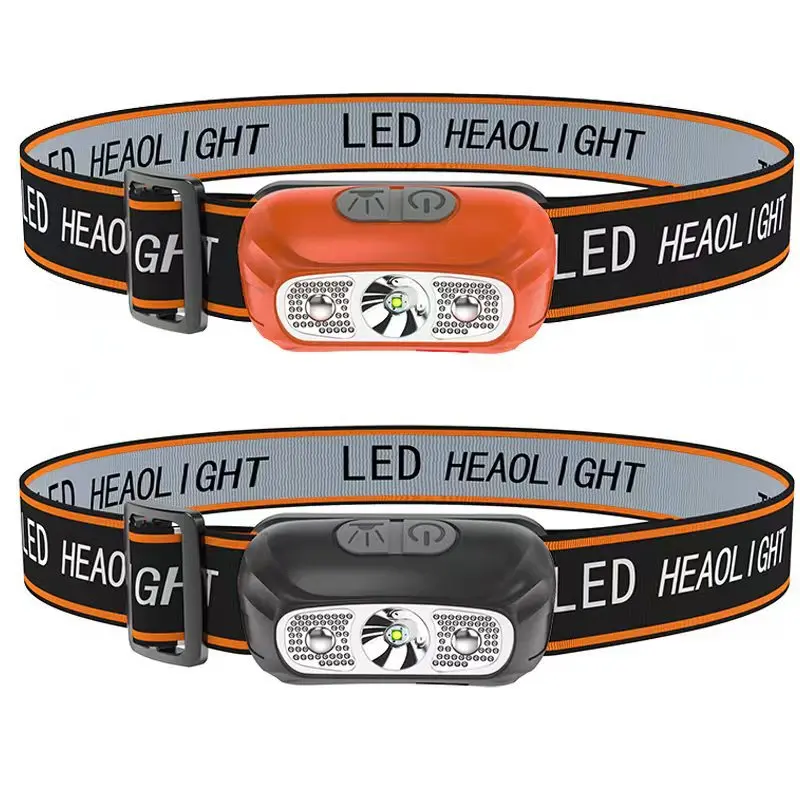 MU USB Rechargeable Headlamp Motion Sensor Bright XPE LED Running Fishing Flash Head Lamp Headlight Infrared Sensor Light