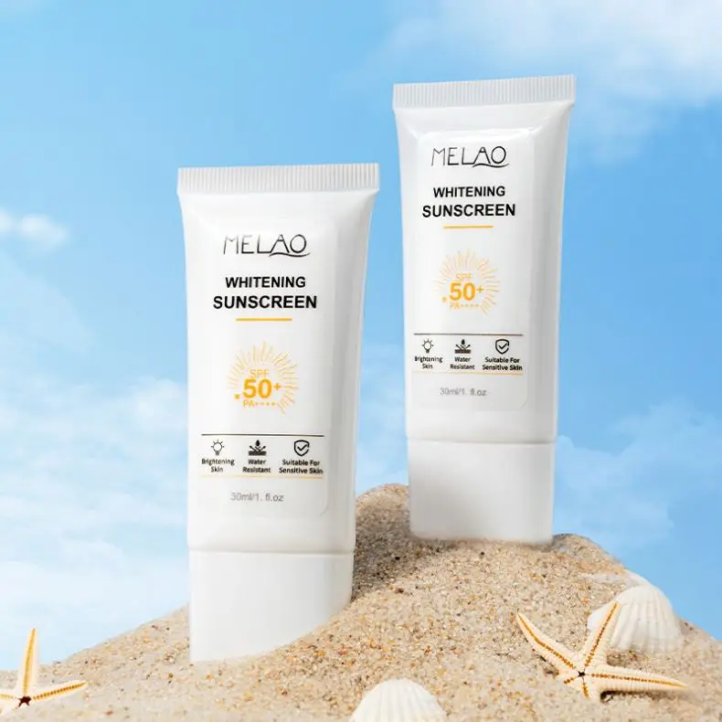 OEM/ODM MELAO Organic Sun Screen Lotion Non-greasy Vegan Broad Spectrum Moisturizing Uva/uvb Facial Sunscreen Spf 50 Korean