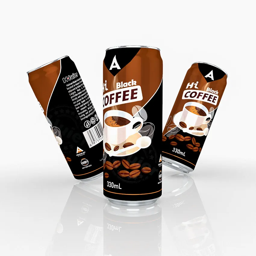 oem Mellow coffee beans Black Coffee 250ml 330ml sleek Canned Original Ready to drink wietnam Coffee Drink