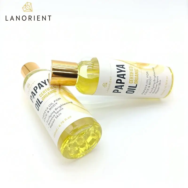 LANORIENT Natural organic papaya Oil Skin Care Moisturizing Face Moisturizing Body Massage Essential oil