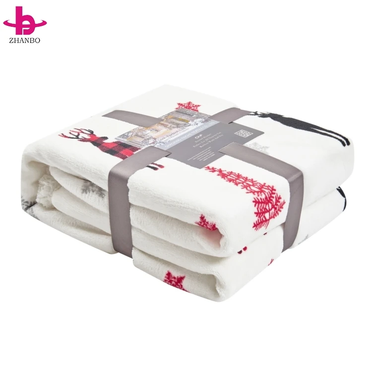 Original Factory Throw Flannel Custom Luxury Polyester Gift Toy Plain Printed Christmas Soft Kids mink Fleece Sherpa Blanket