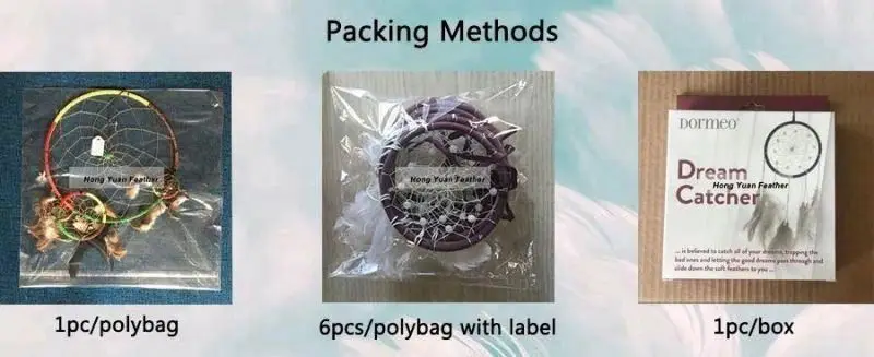 Wholesale Handmade Boho Hanging Feather Dream Catcher for Car Home Room Door Wall Art Party Decor Ornament Gift Craft DIY Kit