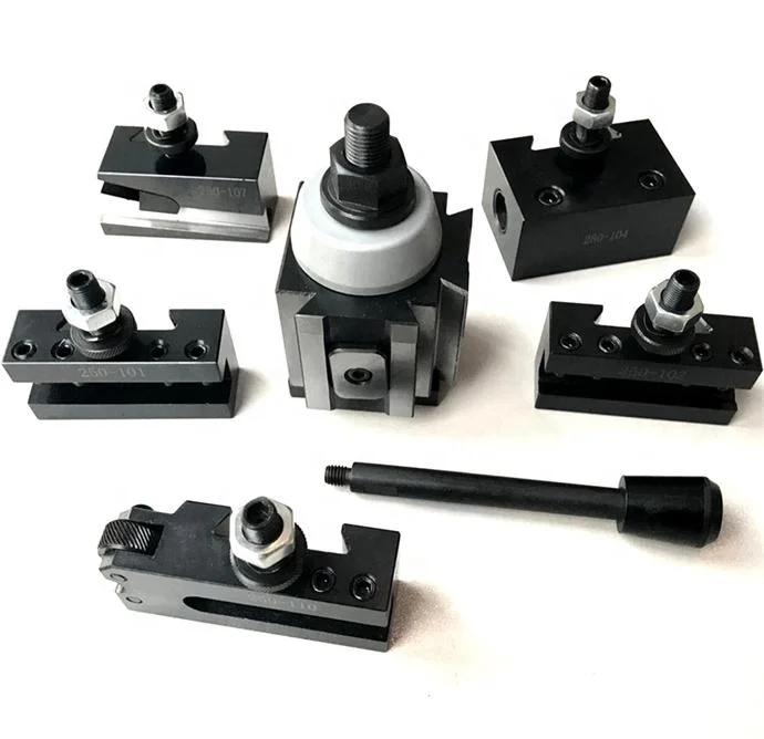 knurning and facing holder for america type quick change tool post