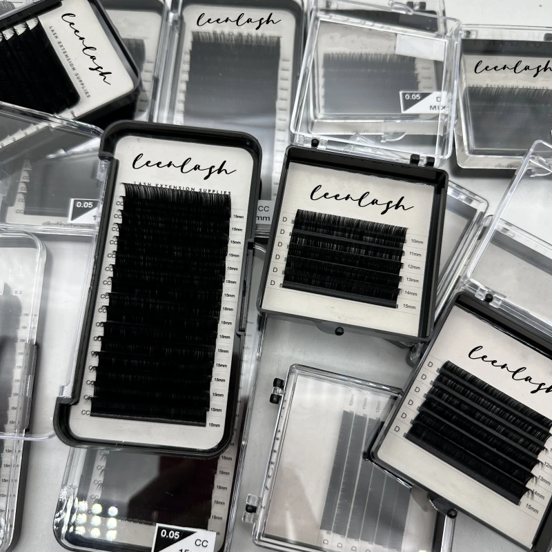 Cashmere 005 cc 8mm25mm matte black lash extensions wholesale private label eyelash extension supplies