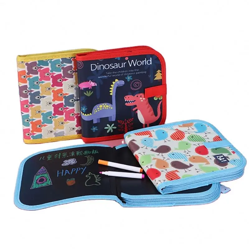 2021 Early Educational Learning Toy Reusable Doodle Graffiti Drawing Book Writing and Painting Board for Kids Children