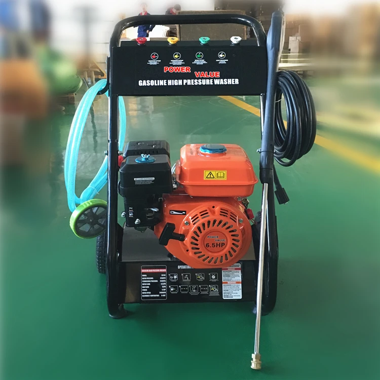 Power Value 2 stroke Gasoline engine 2200PSI 150bar power washer high pressure, Portable high pressure car washer
