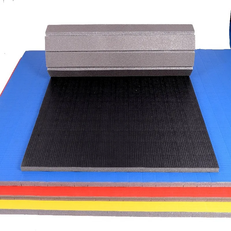 Cheap logo taekwondo jiu-jitsu mma karate bjj tatami flexi roll wrestling mat
