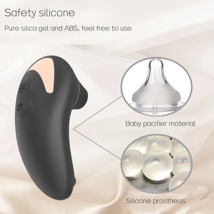 Clitoral Sucking Vibrator Rechargeable Waterproof Nipple Stimulation Portable Silicone Sucking Vibrator for Women