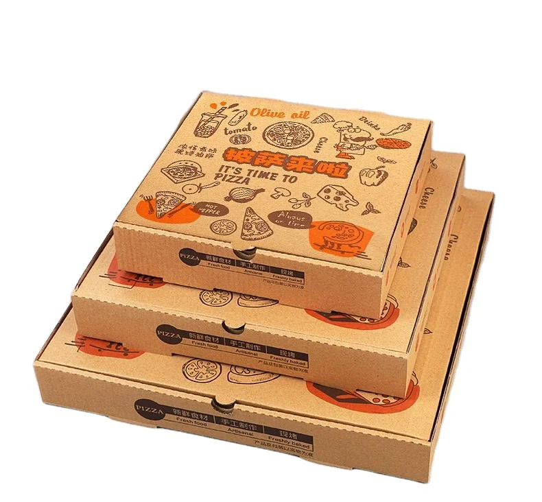 Пищевая модная дизайнерская коробка для пиццы, 11 дюймов, коробка для пиццы с индивидуальным логотипом, коробка для пиццы с индивидуальным принтом