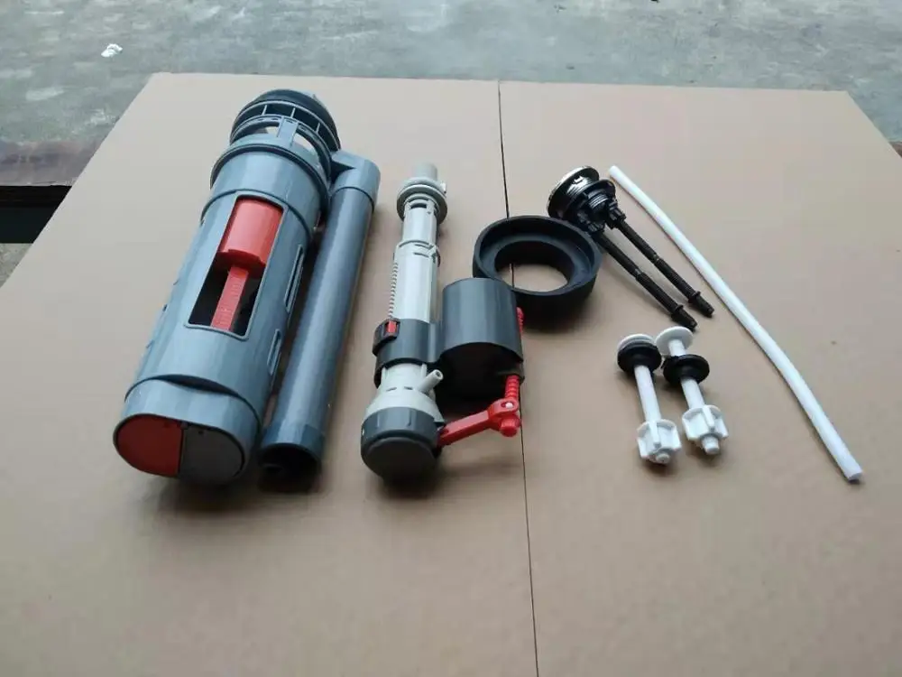 two piece toilet commode sanitary ware New design toilet flush accessories toilet tank fittings EWC gray color flush value