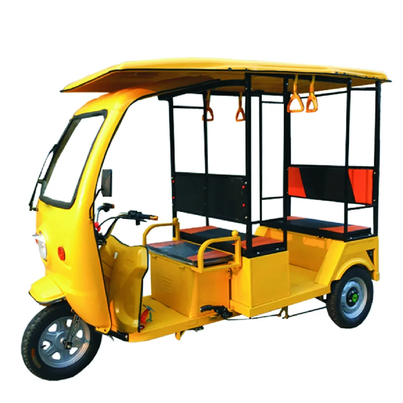 High Power 1000W Electric Tricycle 60v Three-Wheel E-Rickshaw with Steel Frame and 5 Passenger Seats