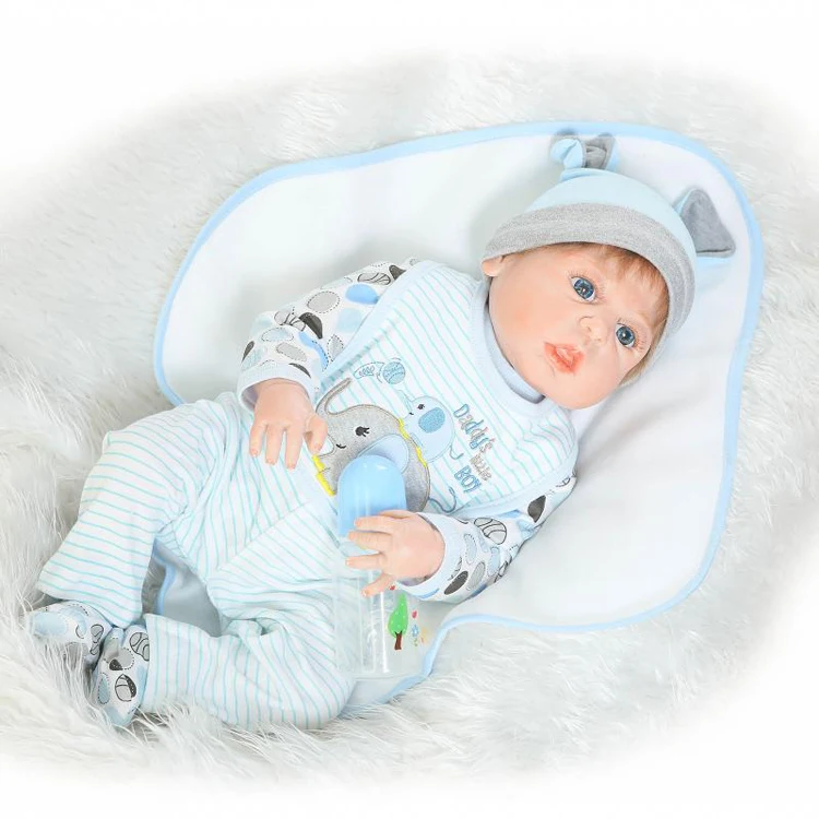 made in china best selling toys 22' silicone lifelike soft reborn baby dolls with open mouth