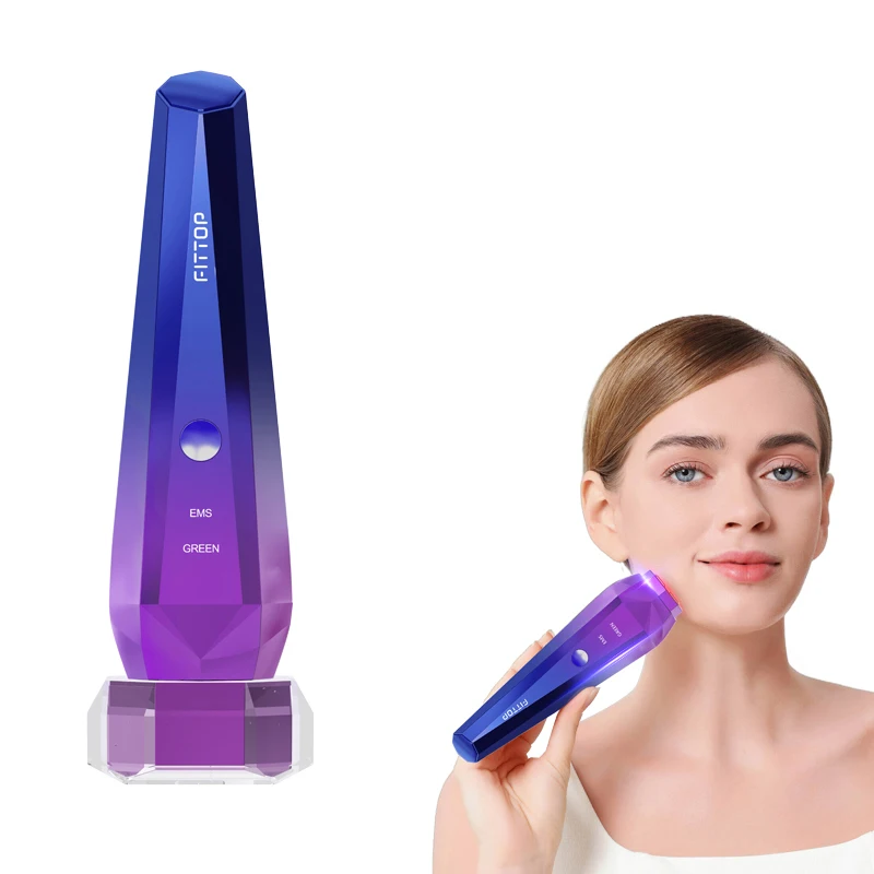 2024 Latest skin care tool anti-aging facial sculpting beauty device waterproof red green blue light machine ems facial