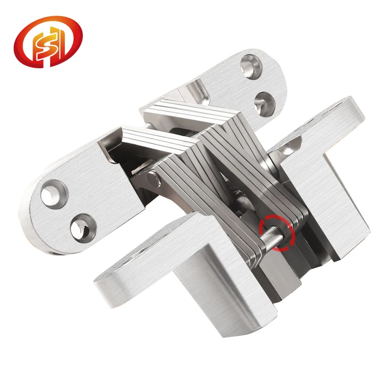 Furniture Hardware  Door Concealed Hinge Zinc Alloy Heavy Duty Hinges 180 degree Door Hinges